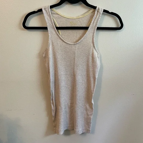 SO | Beige Racerback Tank | Size Small - Picture 1 of 9
